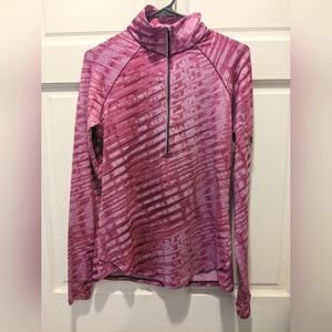 Under Armour Pink All Season Half Zip Full Sleeve Jacket (M)